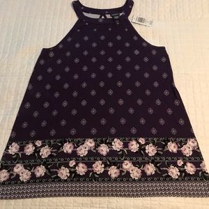Purple Floral Torrid Halter Top
